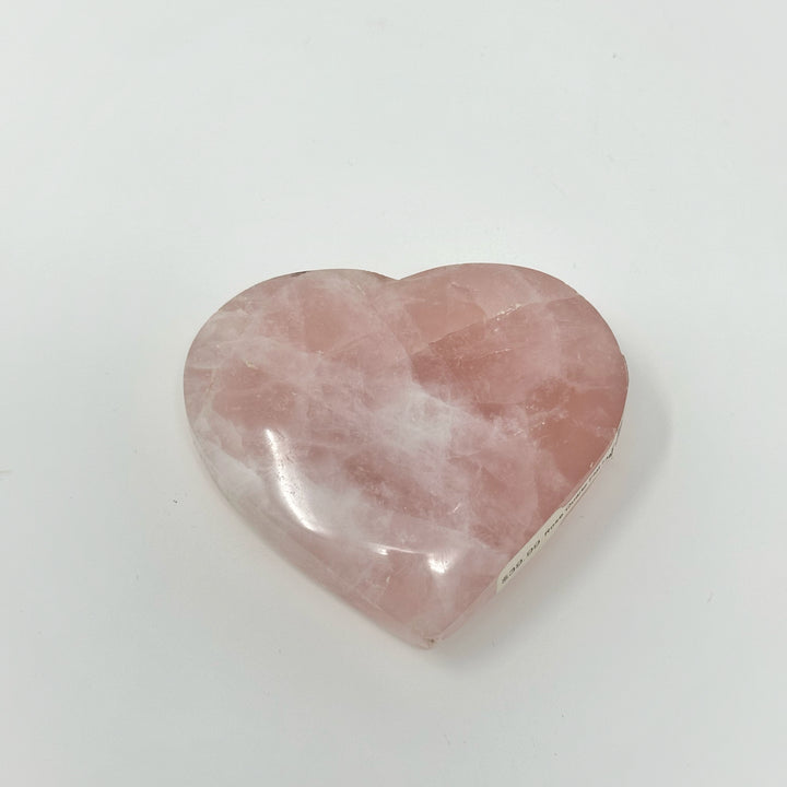 Rose Quartz Heart Flat