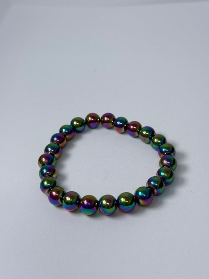 Rainbow Oxidized Hematite Bracelet