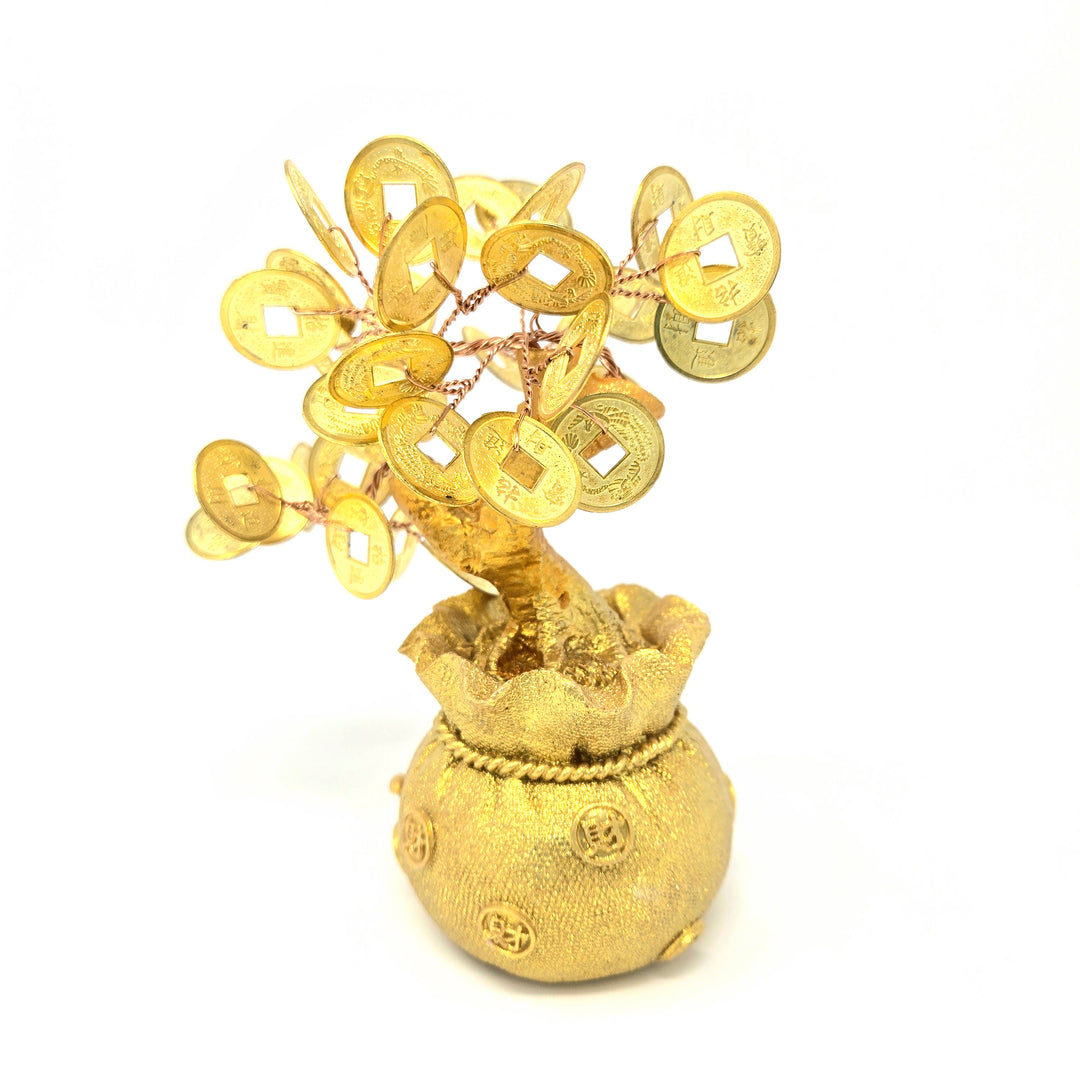 Money Bag Tree with Coins