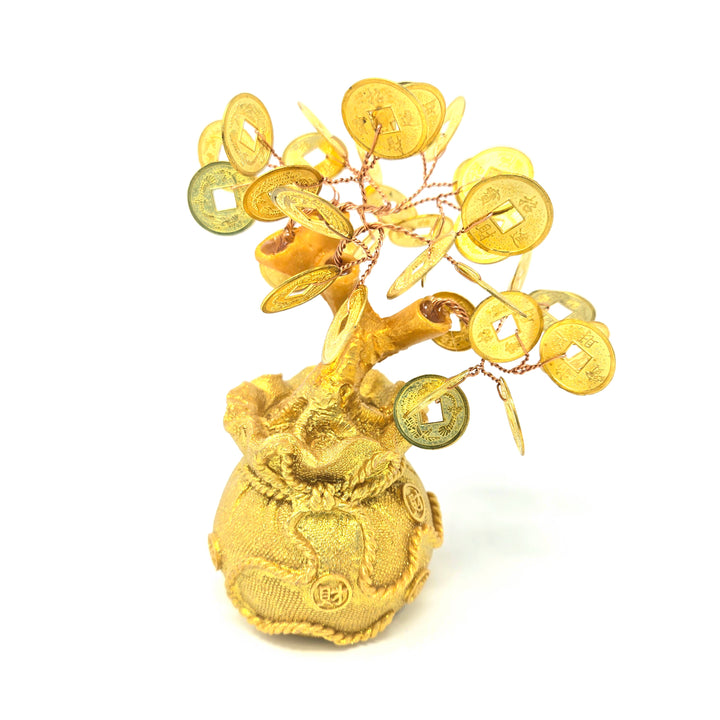 Money Bag Tree with Coins