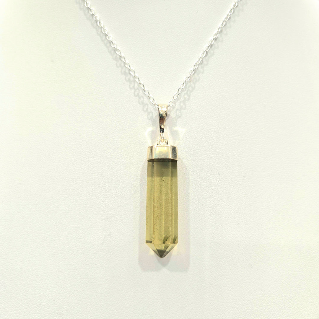 Lemon Quartz Silver Pendant