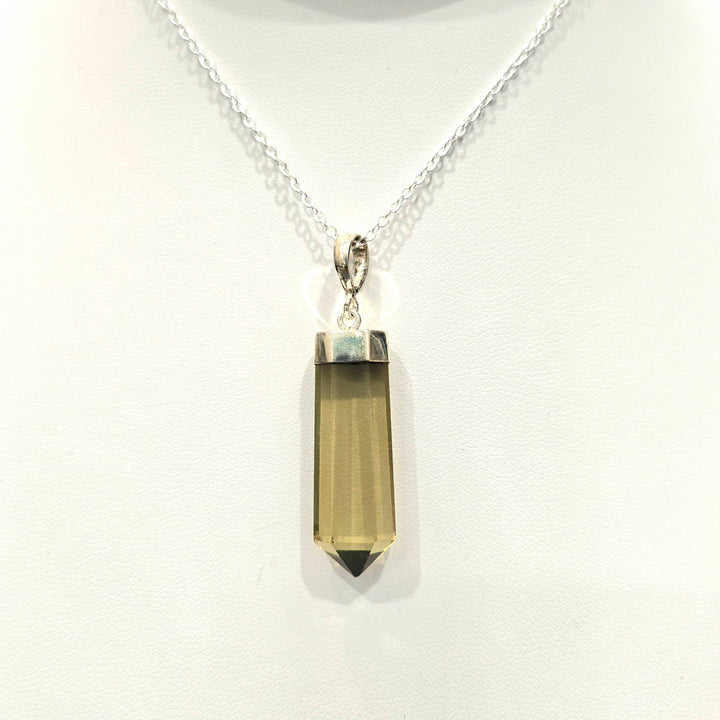 Lemon Quartz Silver Pendant