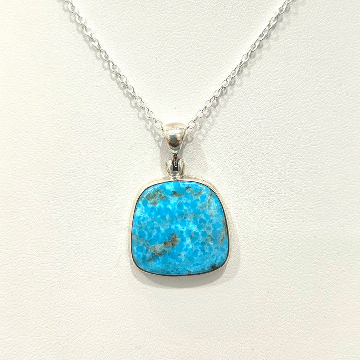 Turquoise Pendant Sterling Silver