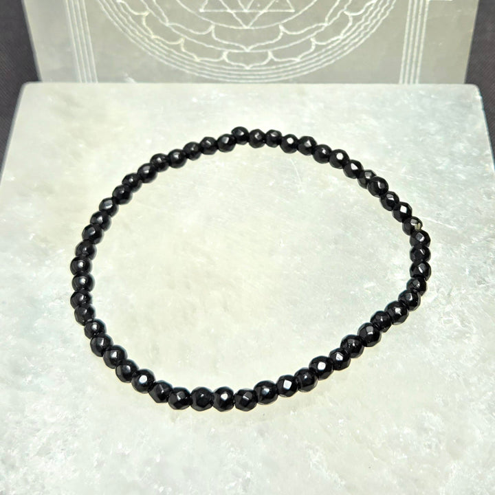 Black Onyx Faceted Bracelet