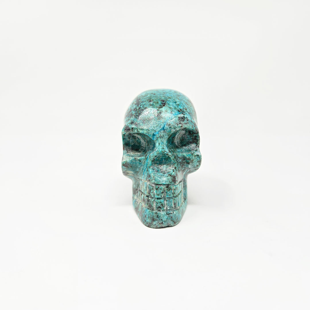 Chrysocolla Skull