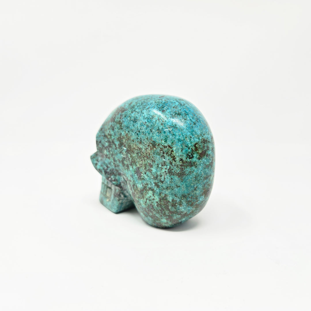 Chrysocolla Skull