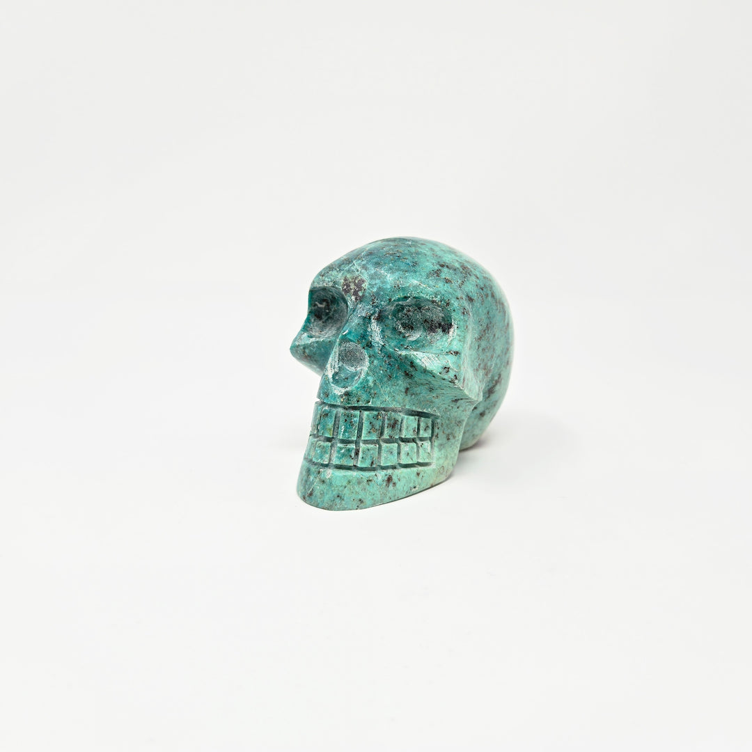 Chrysocolla Skull