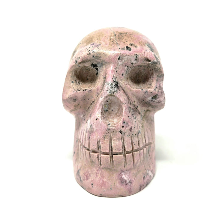 Rhodonite Skull