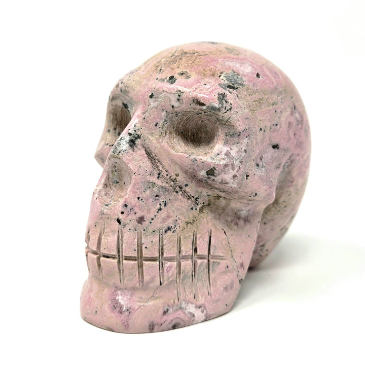 Rhodonite Skull