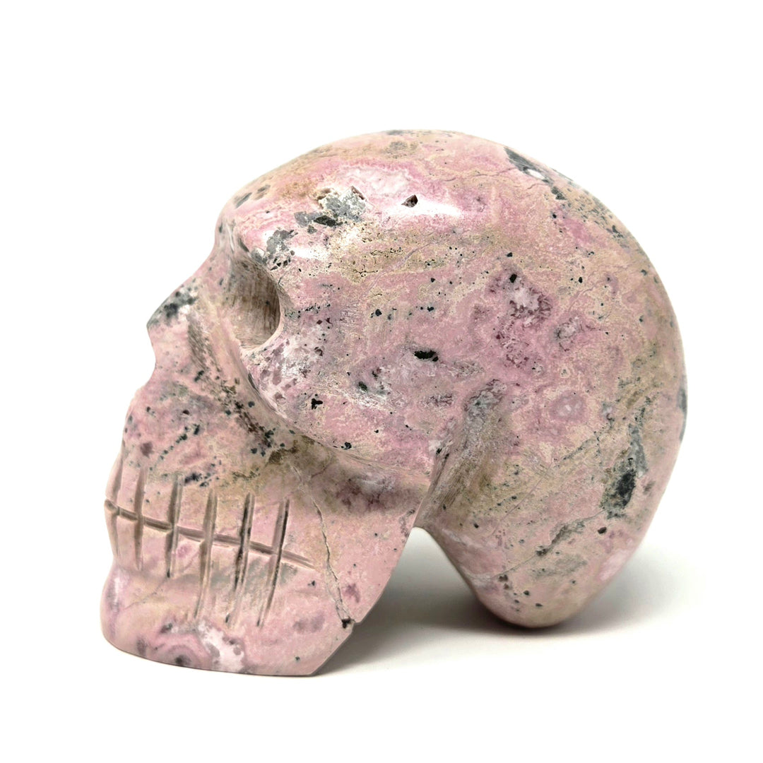 Rhodonite Skull