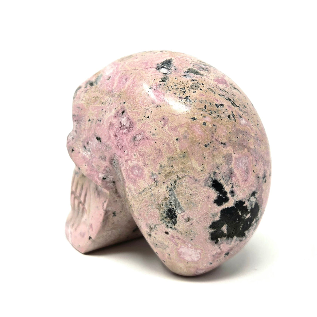 Rhodonite Skull