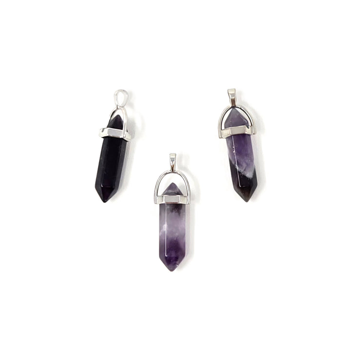 Amethyst Hexagonal Point Pendant