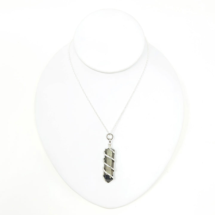 Pyrite Wire Wrap Obelisk Pendant