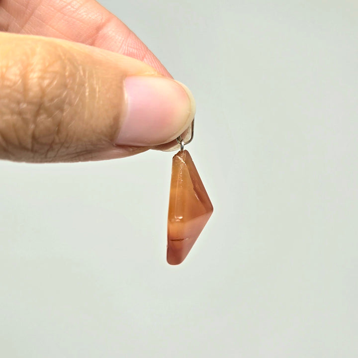 Carnelian Pyramid Pendant