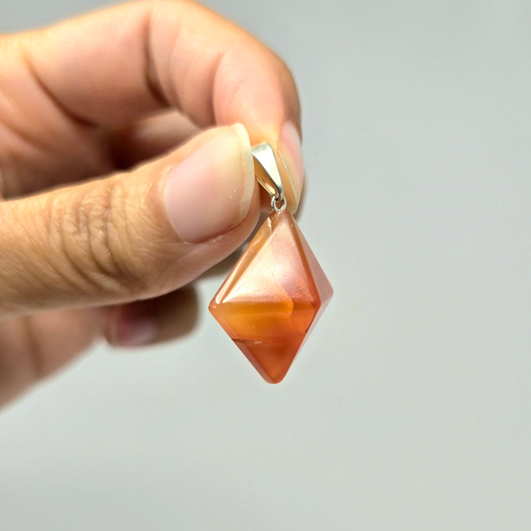 Carnelian Pyramid Pendant