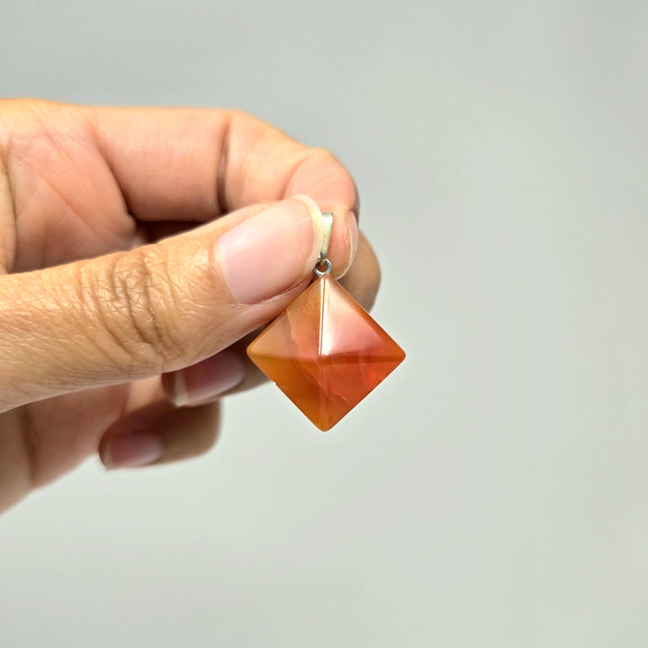 Carnelian Pyramid Pendant