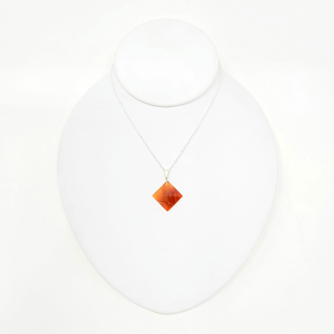 Carnelian Pyramid Pendant