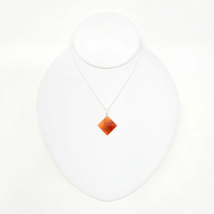 Carnelian Pyramid Pendant