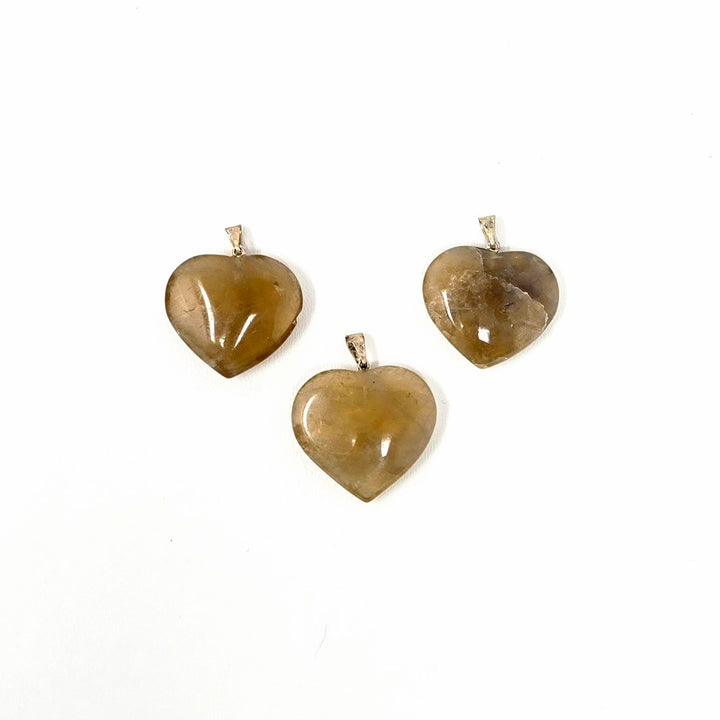 Citrine Heart Pendant