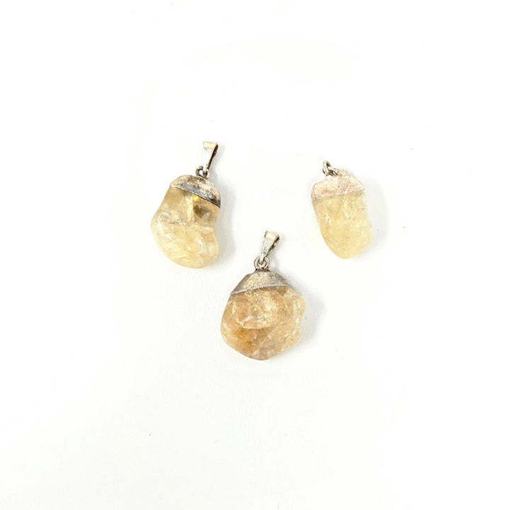 Citrine Tumbled Stone Pendant