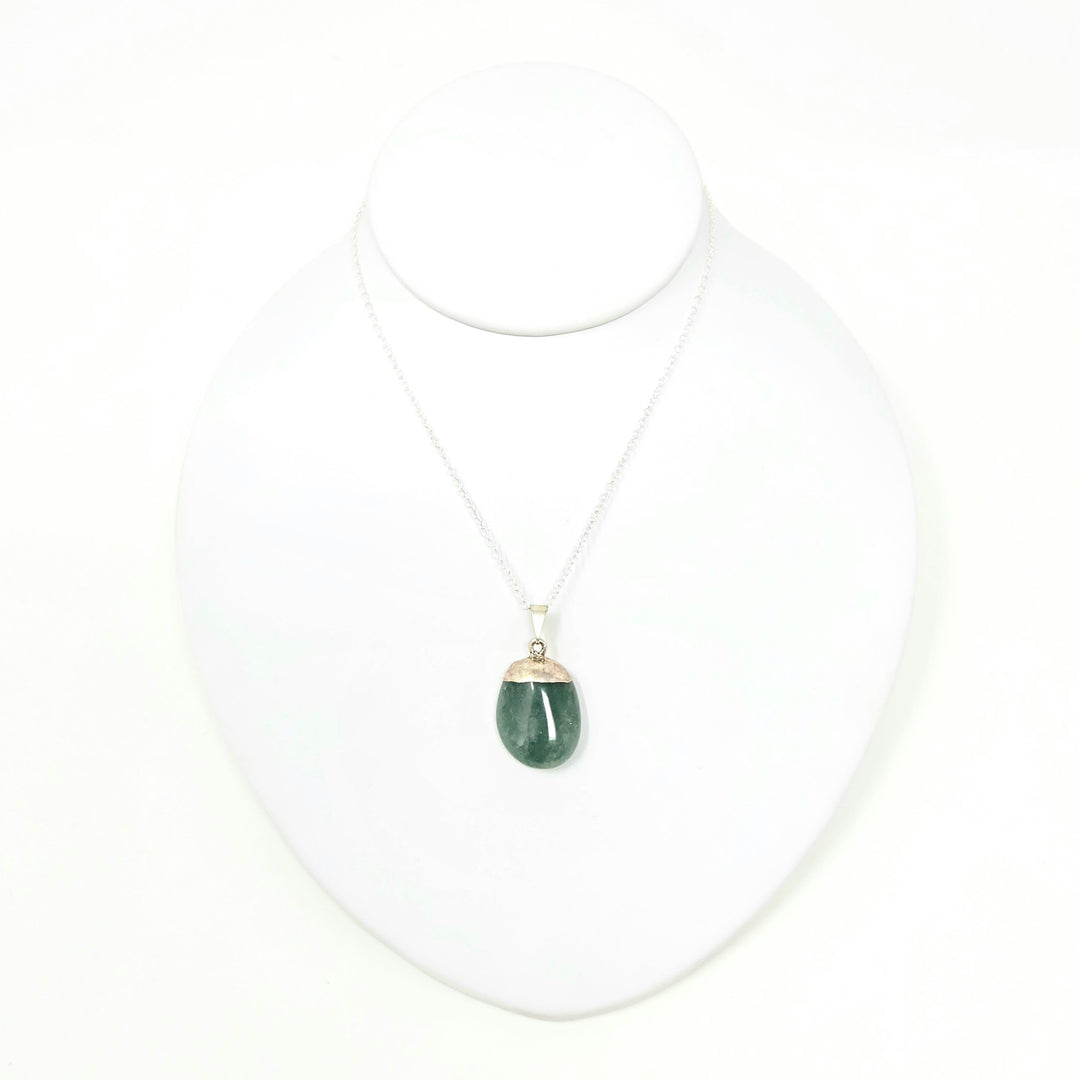 Green Aventurine Tumbled Stone Pendant