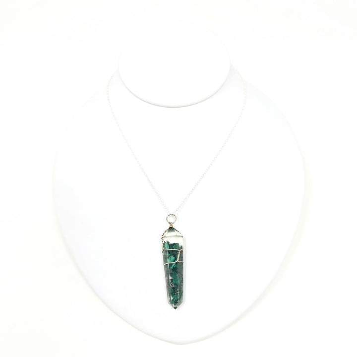 Malachite Orgonite Pendant : 1.75"