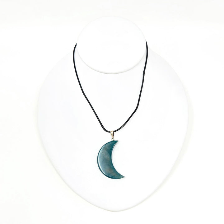 Agate Moon Pendant