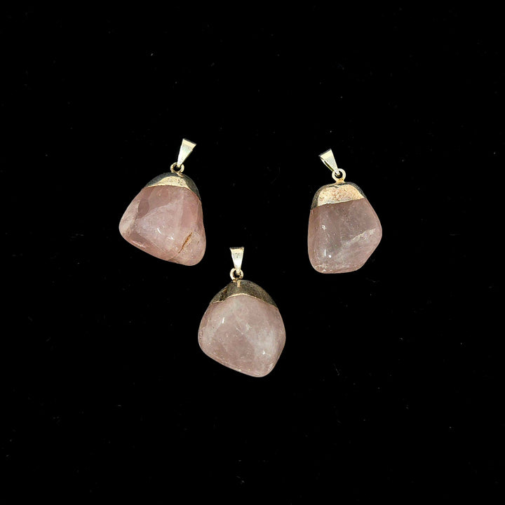 Rose Quartz Tumbled Stone Pendant