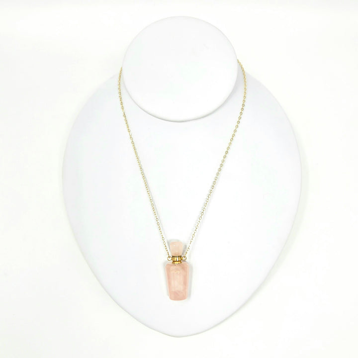 Rose Quartz Bottle necklace