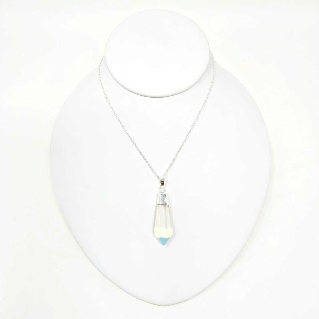 Opalite Pendant Diamond Polished Point : 1.5"