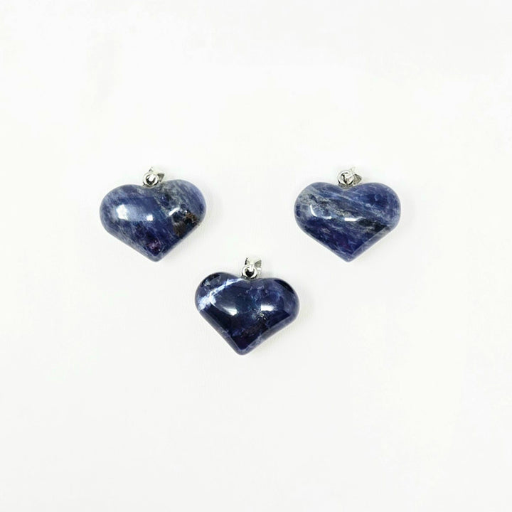 Sodalite Heart Pendant : 3/4"