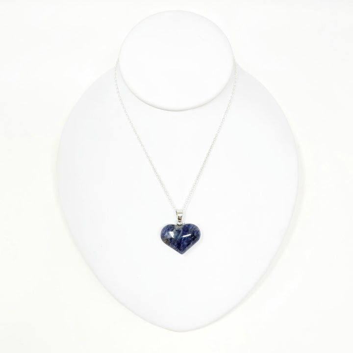 Sodalite Heart Pendant : 3/4"