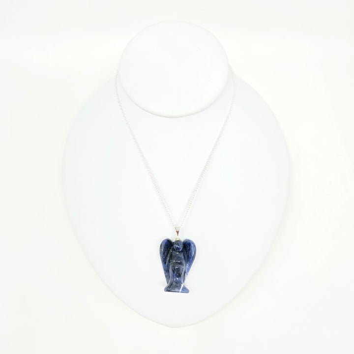 Sodalite Angel Wire Wrapped Pendant : 1.5"