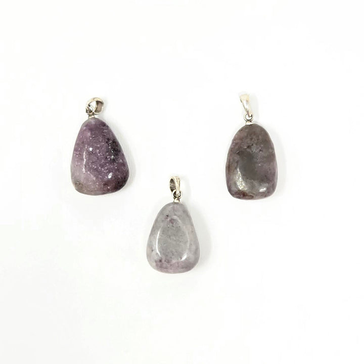 Lepidolite Tumbled Stone Pendant