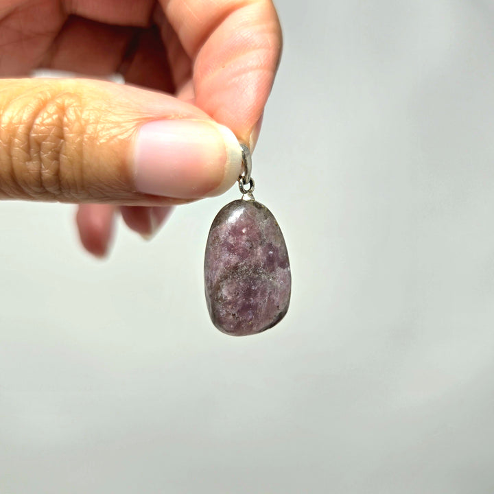 Lepidolite Tumbled Stone Pendant