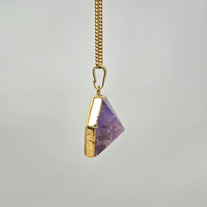 Ametrine Hexagonal Pendant : Gold