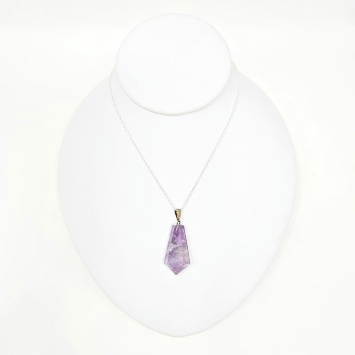 Amethyst Diamond Cut Pendant