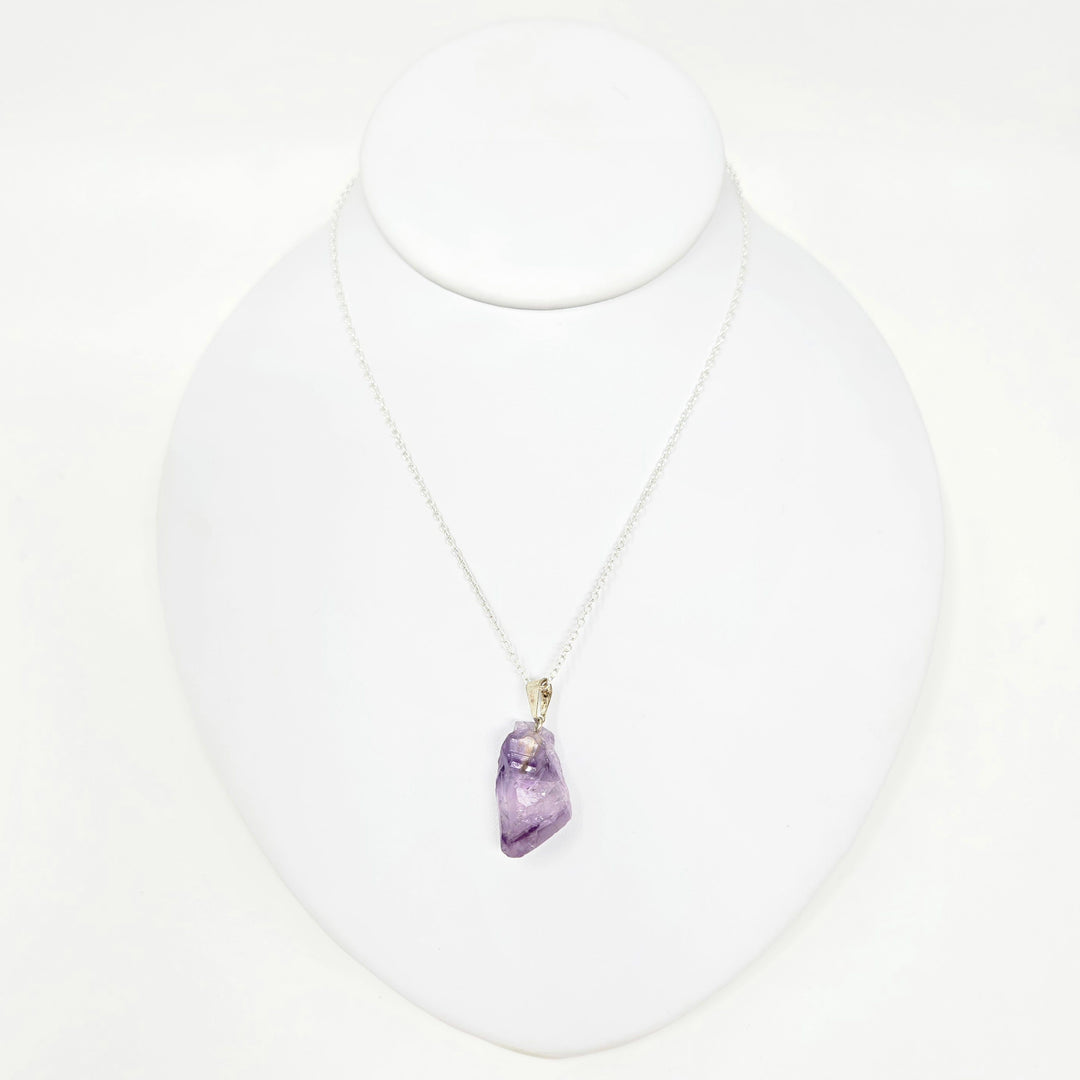 Amethyst Natural Rough pendant : 1"