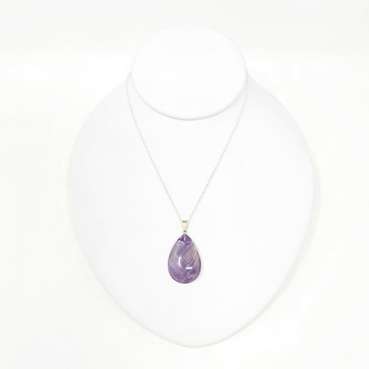 Amethyst Drop Pendant : 1"