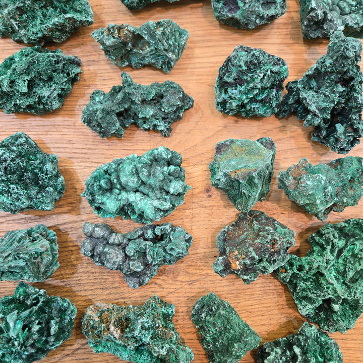 Malachite Fibrous Natural