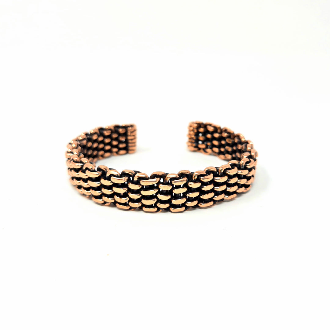 Men's Copper Hand Woven Bracelet