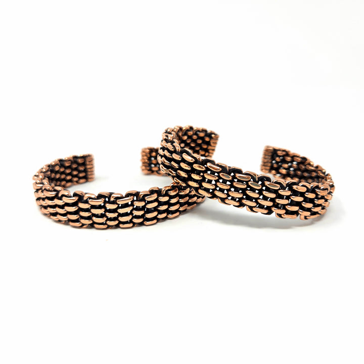 Men's Copper Hand Woven Bracelet