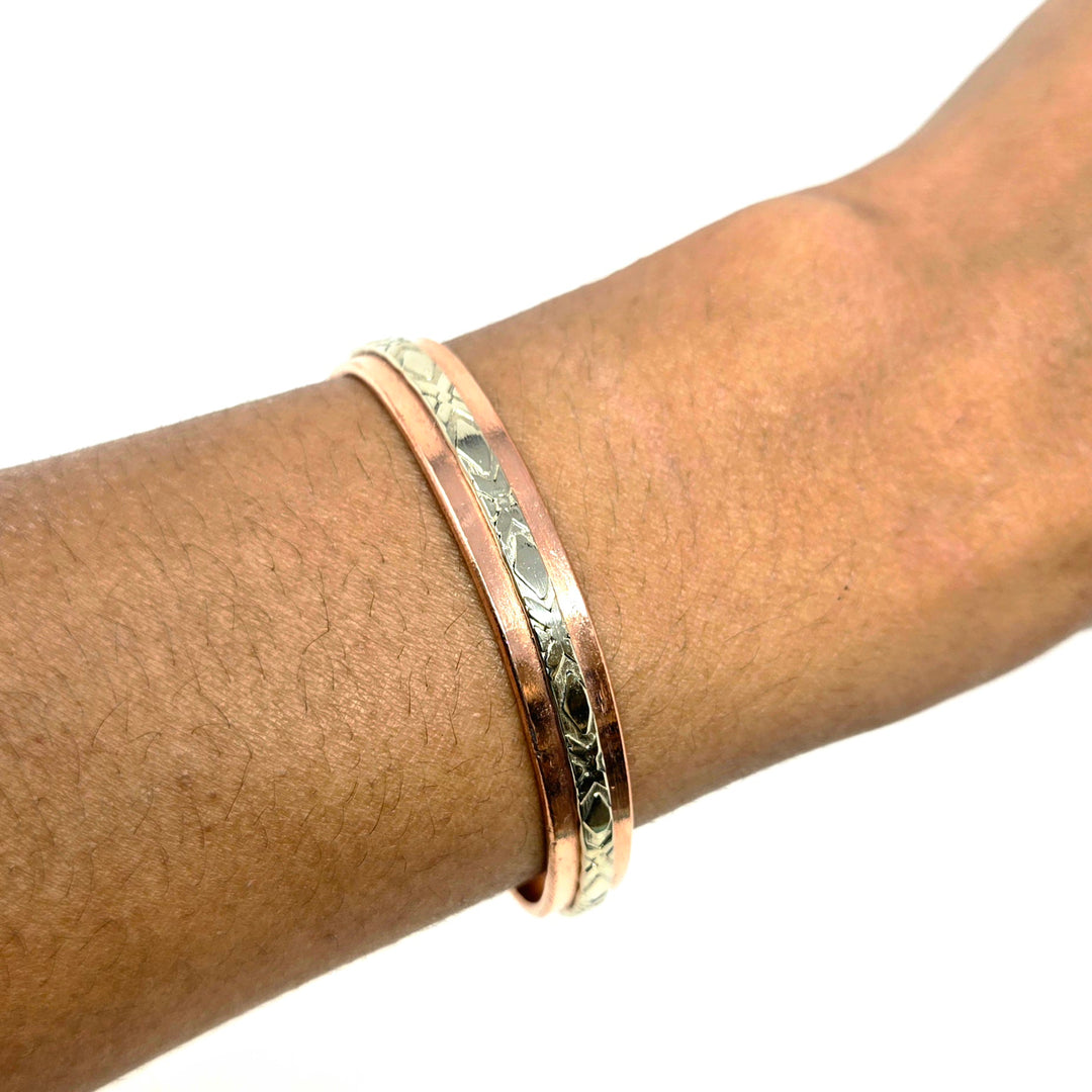 Men's Thin Copper Hand Made Bracelet