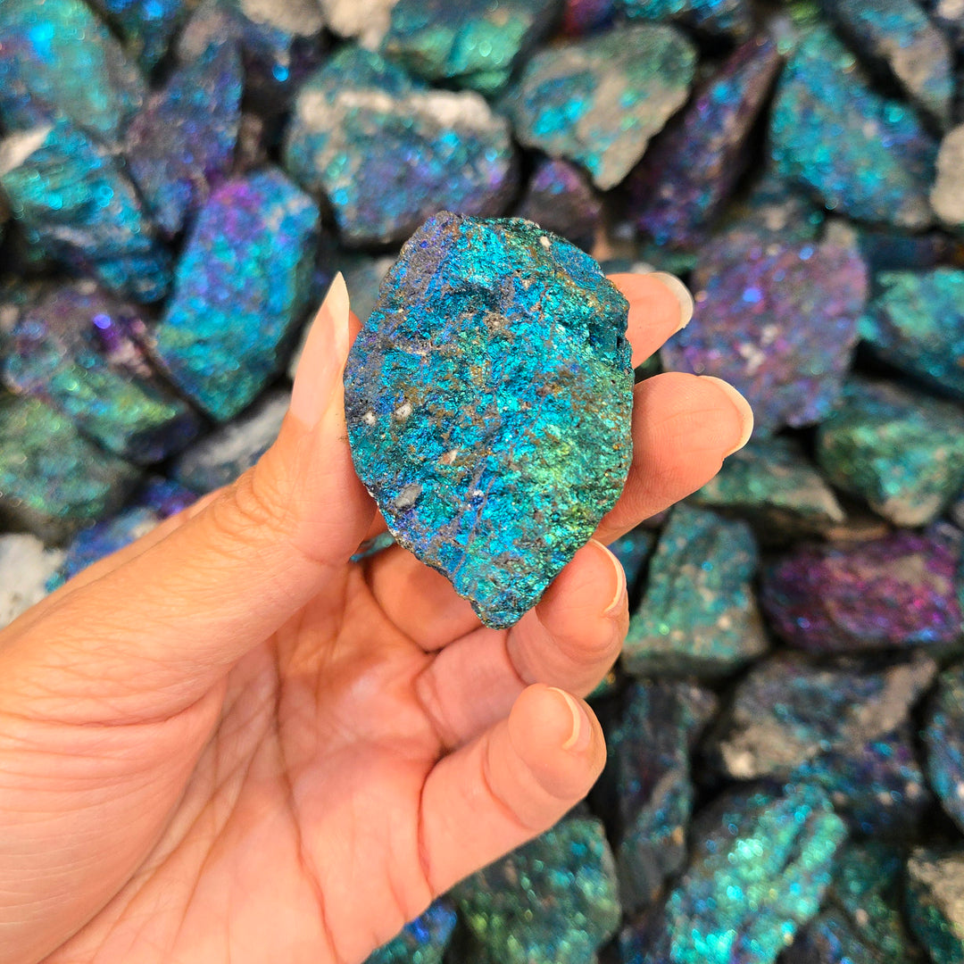 Chalcopyrite Rough : blue