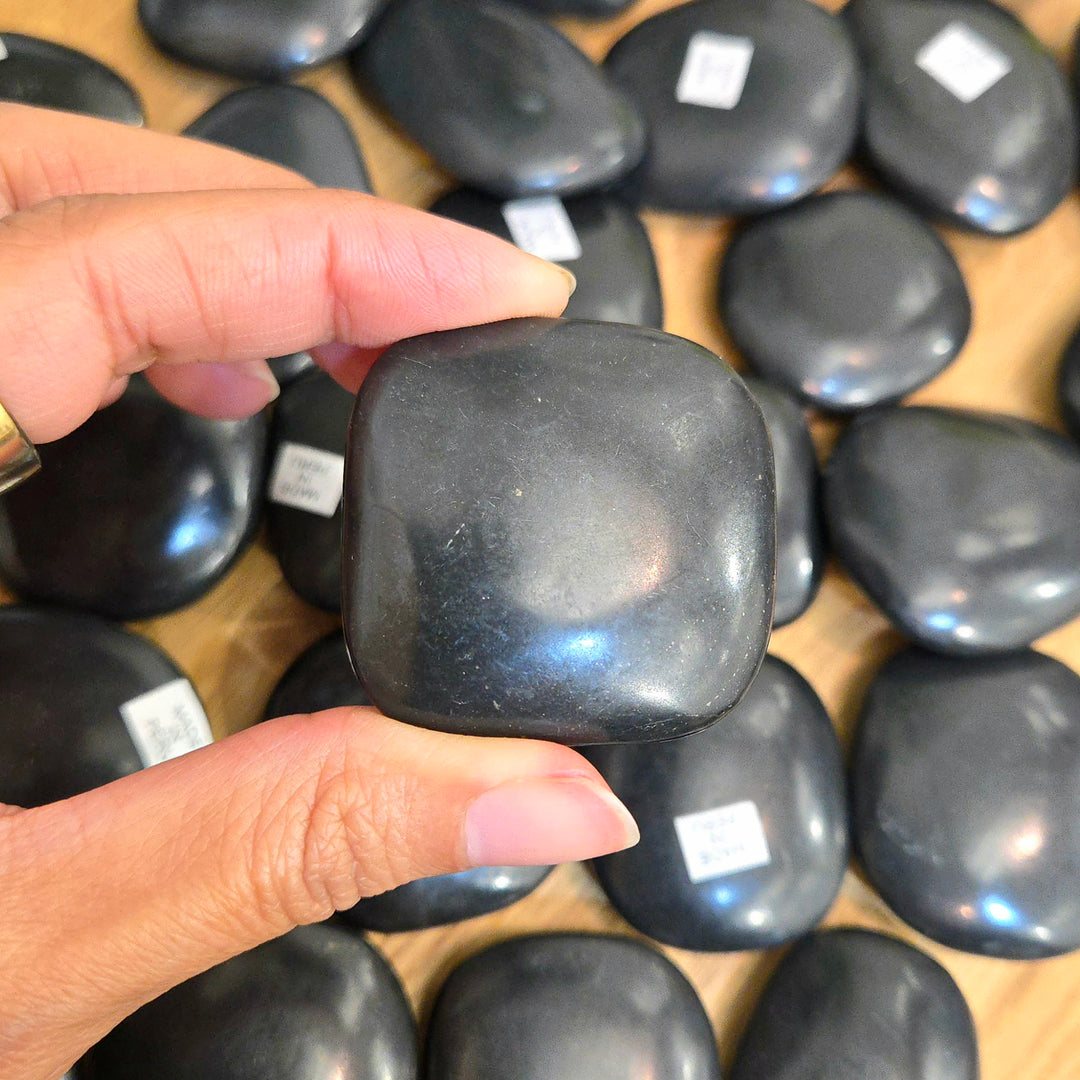 Black Onyx Pocket Flat Stones