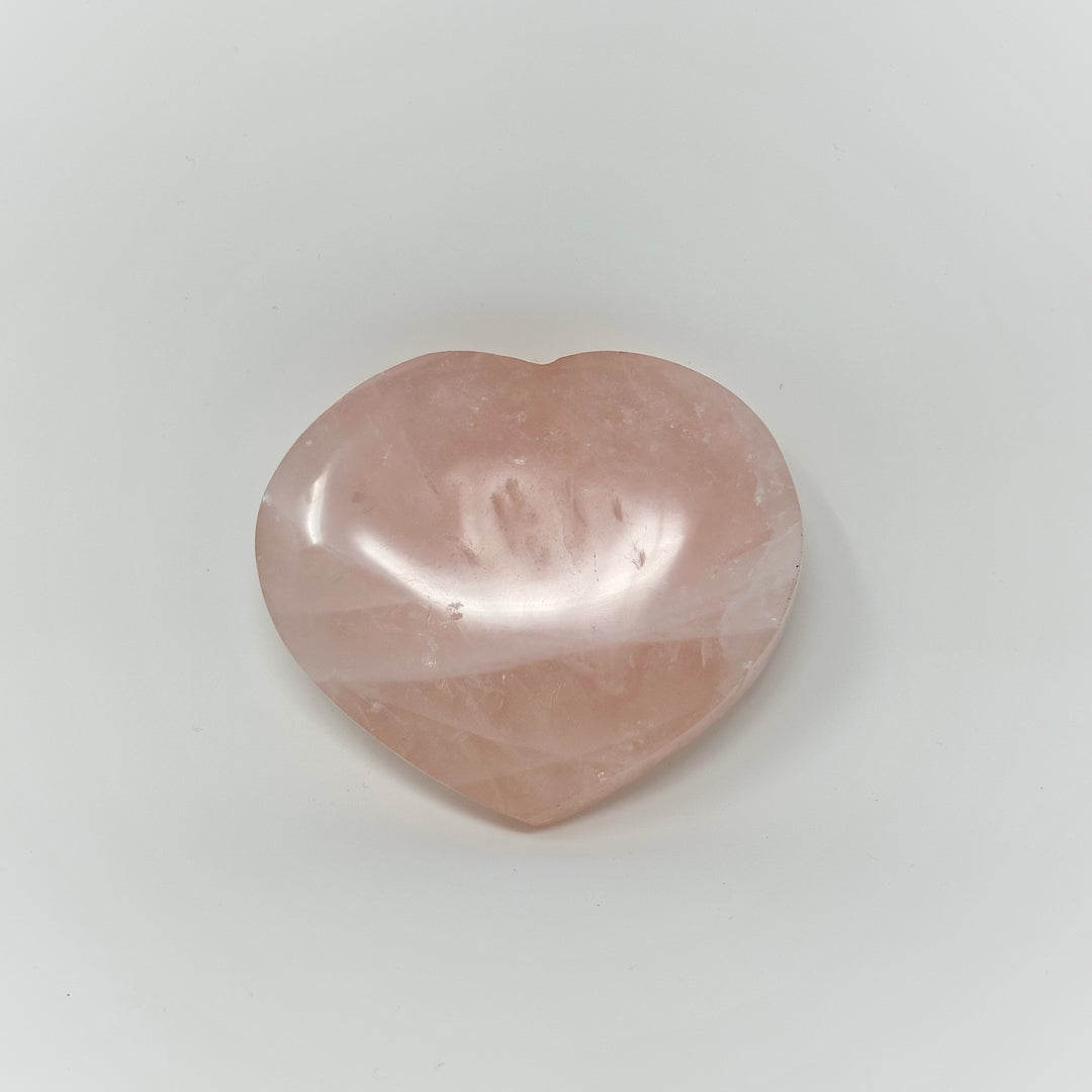 Rose Quartz Heart Flat