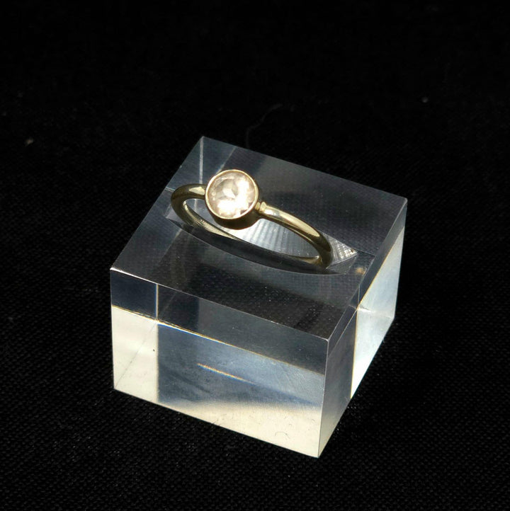 925 Rose Quartz Silver Ring-Faceted - The Harmony Store Crystal Shop Miami