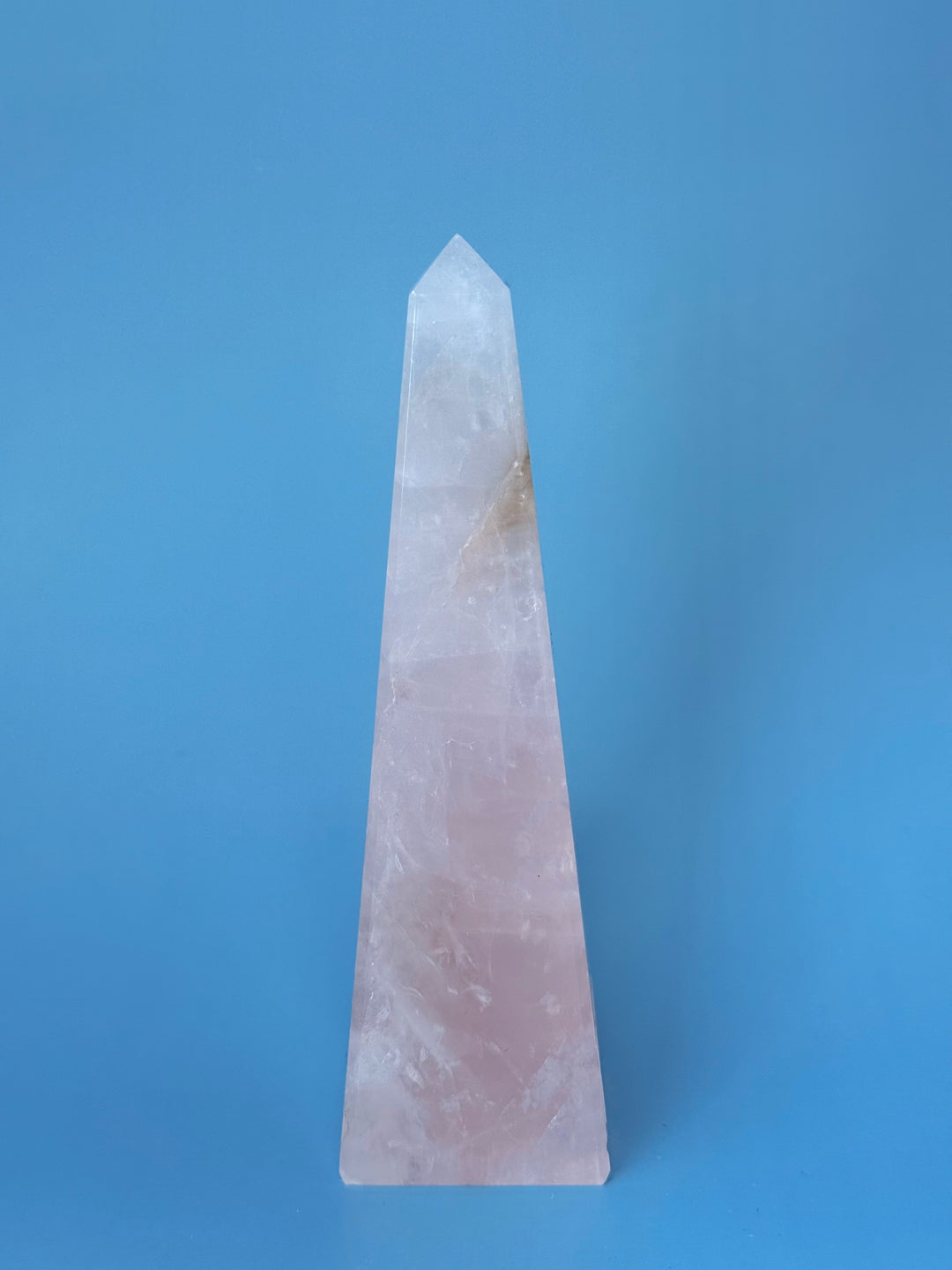 Rose Quartz Tower Obelisk from Brazil