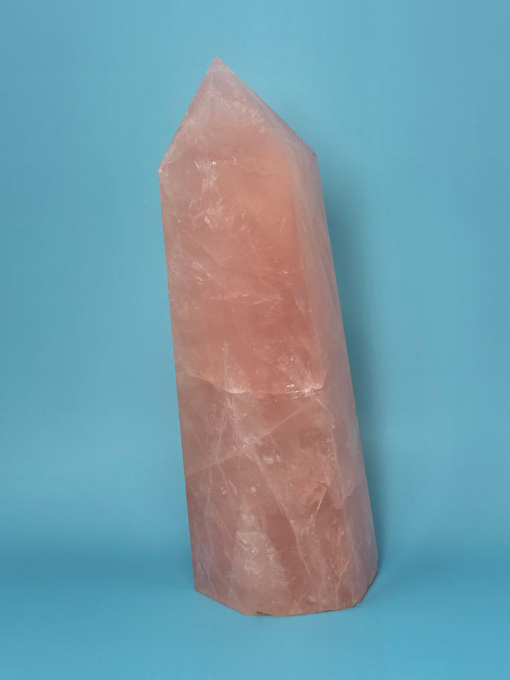 Rose Quartz Tower Obelisk from Brazil