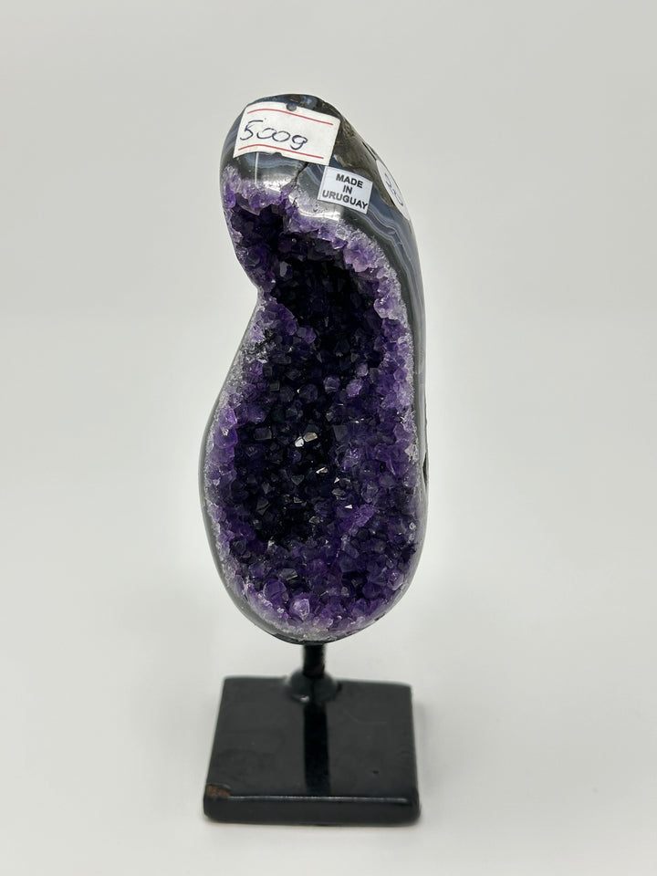 Amethyst Uruguay Metal Base-AAA